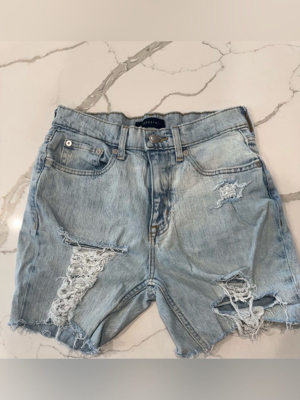 Aéropostale Stretch Mom Jean Distressed  Shorts Size 4
